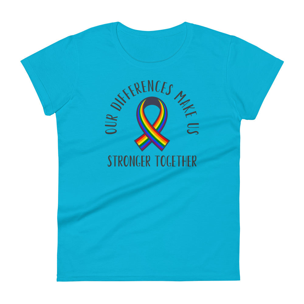 Stronger Together - Ribbon Women's short sleeve t-shirt