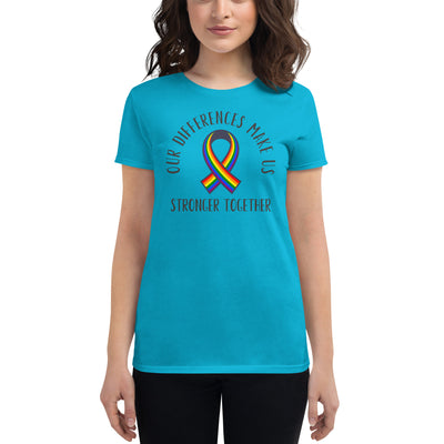 Stronger Together - Ribbon Women's short sleeve t-shirt