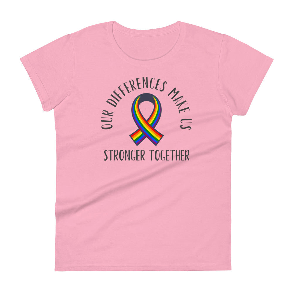 Stronger Together - Ribbon Women's short sleeve t-shirt