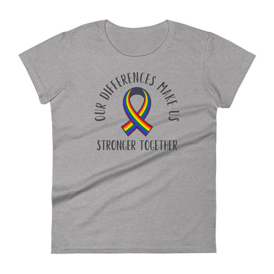 Stronger Together - Ribbon Women's short sleeve t-shirt