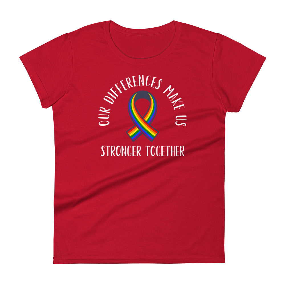 Stronger Together - Ribbon Women's short sleeve t-shirt