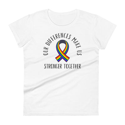 Stronger Together - Ribbon Women's short sleeve t-shirt