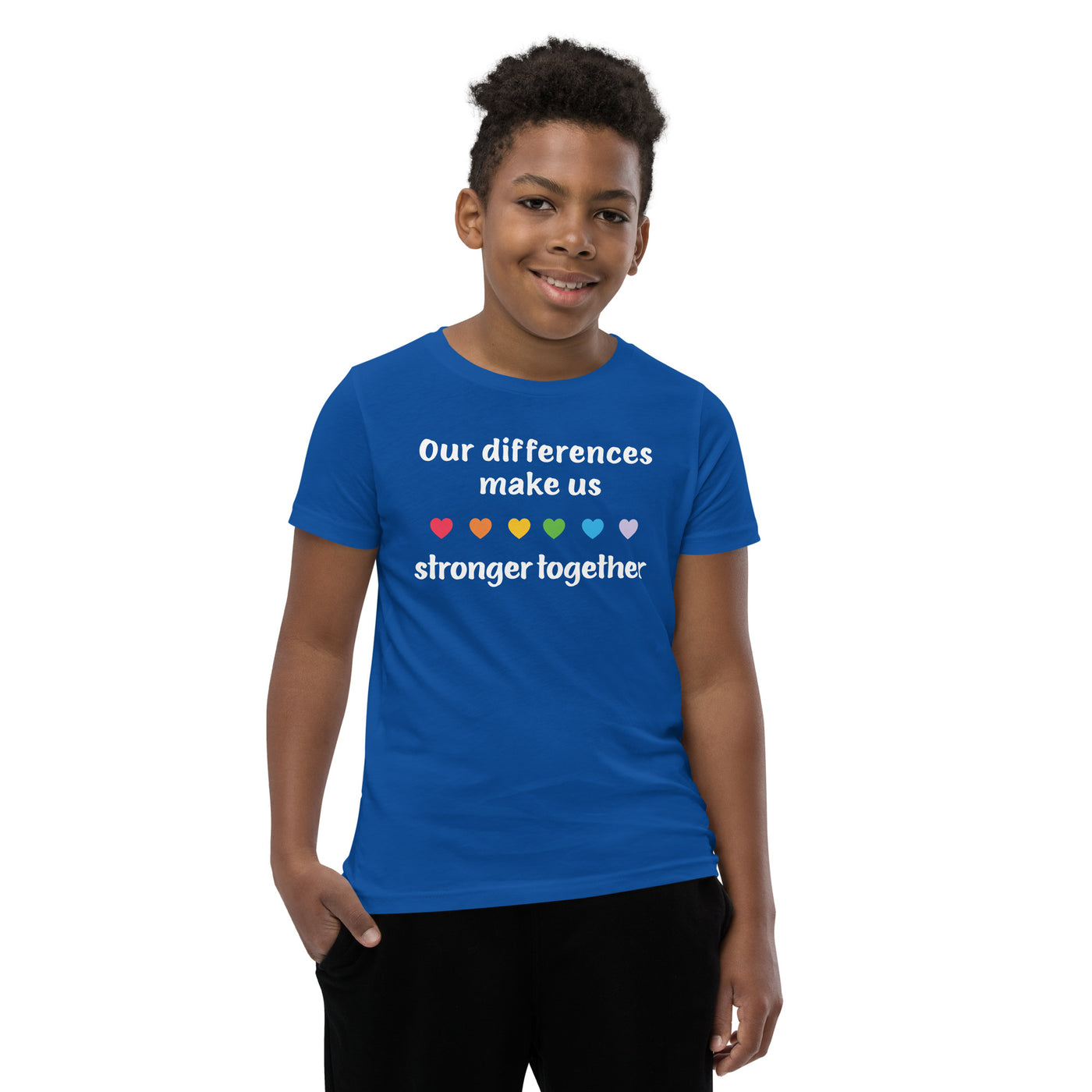 Stronger Together - Hearts Youth Short Sleeve T-Shirt