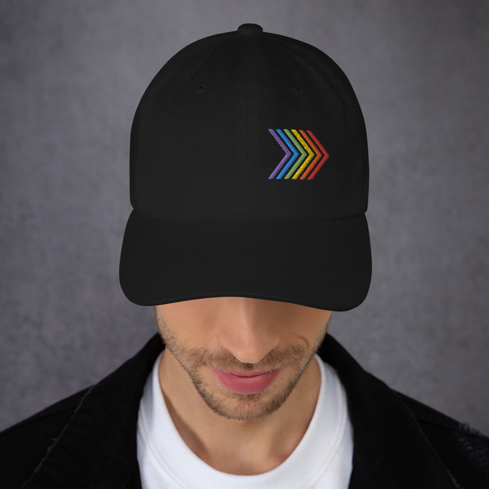 Rainbow Chevron Dad Hat