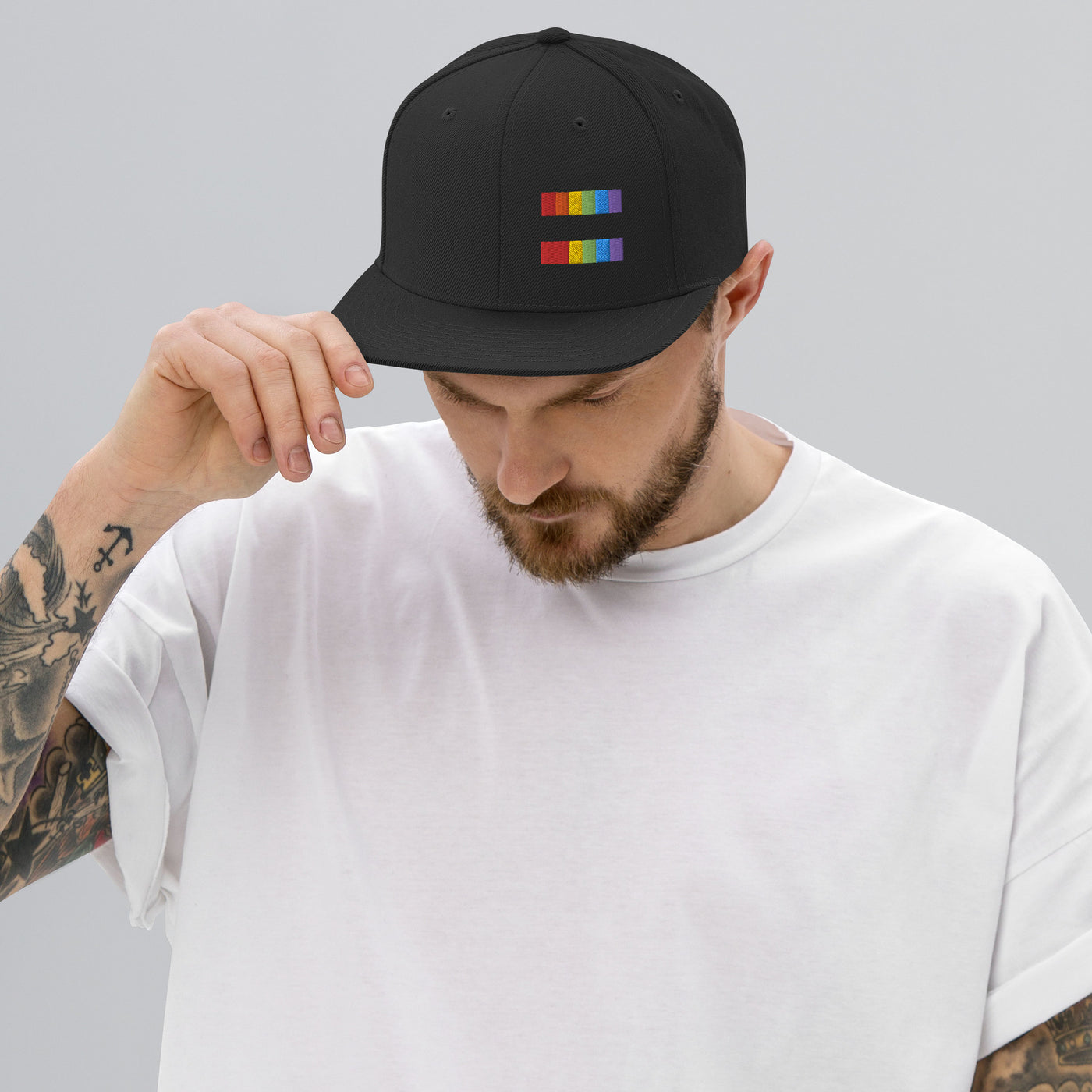 Rainbow Equality Snapback Hat