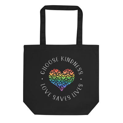 Choose Kindness Love Saves Lives - Heart Collage Eco Tote Bag