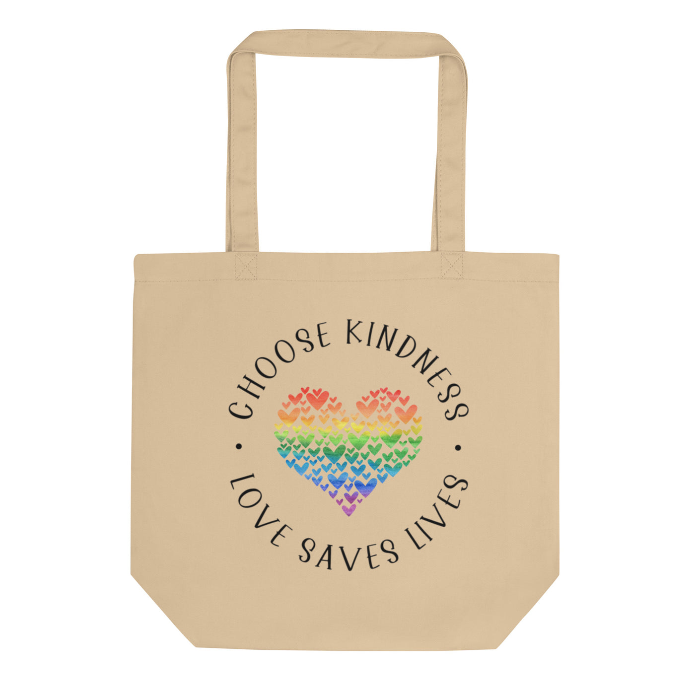 Choose Kindness Love Saves Lives - Heart Collage Eco Tote Bag