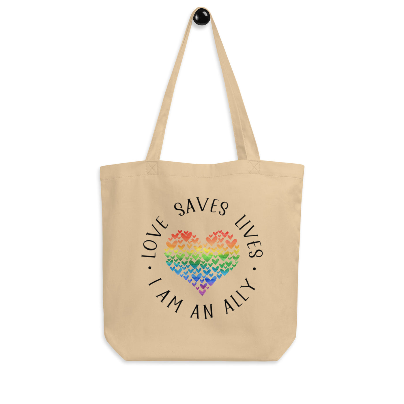 Love Saves Lives I Am An Ally - Heart Collage Eco Tote Bag