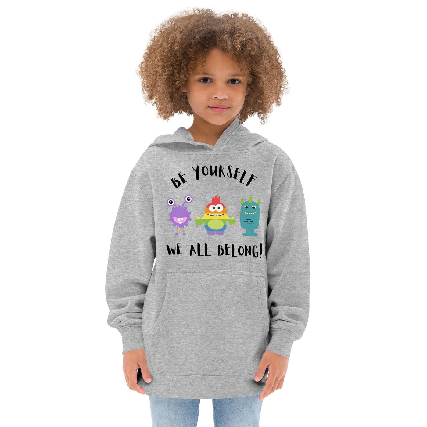 Be Yourself - Little Monsters Kids fleece hoodie