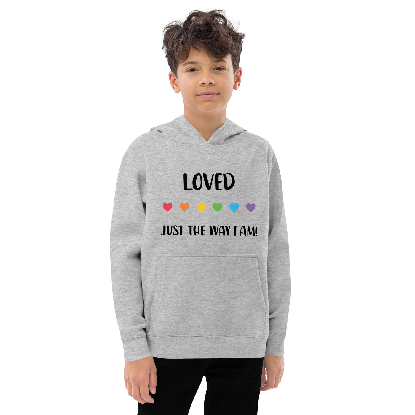 Loved - Hearts Kids fleece hoodie