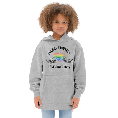 Choose Kindness - Wings Kids fleece hoodie