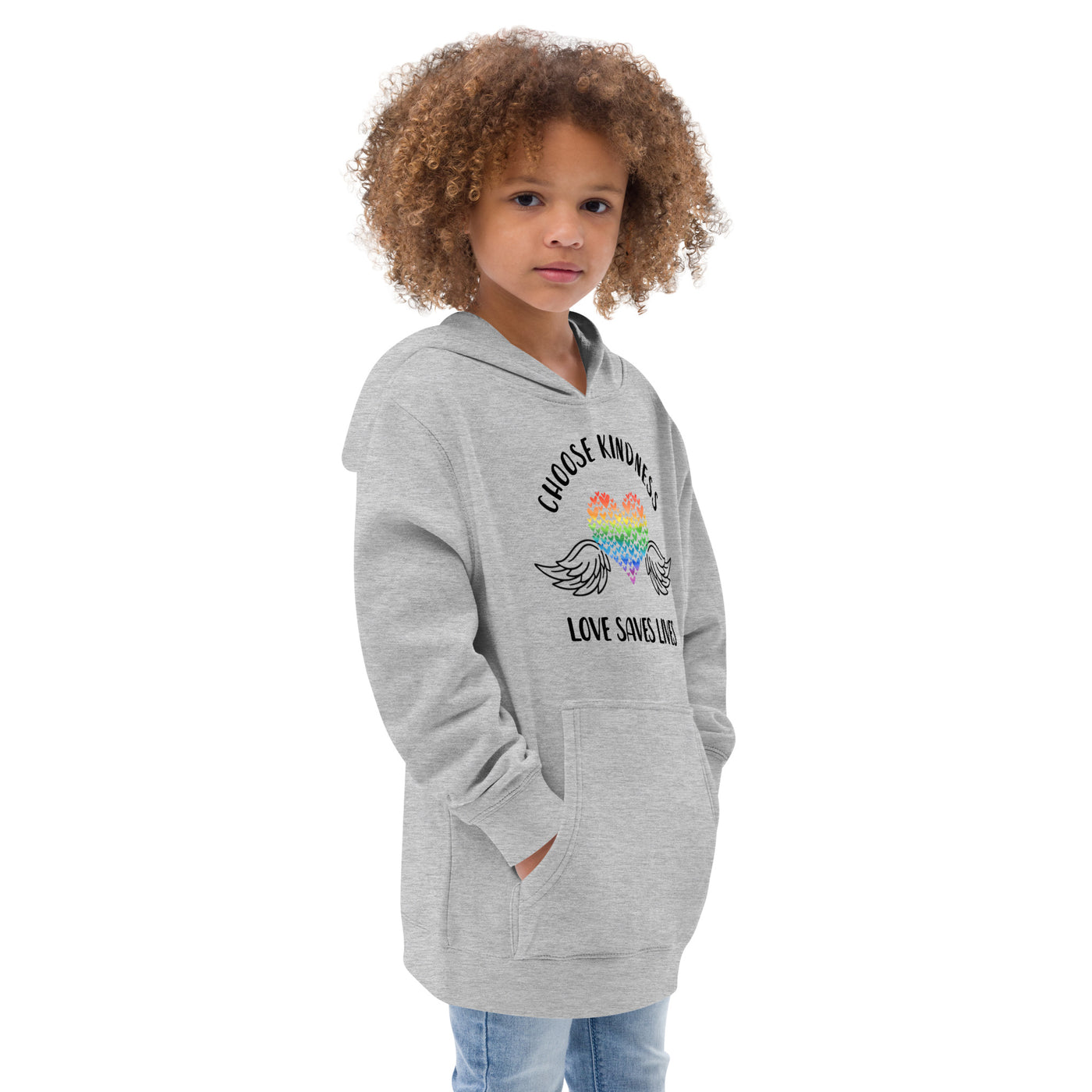 Choose Kindness - Wings Kids fleece hoodie