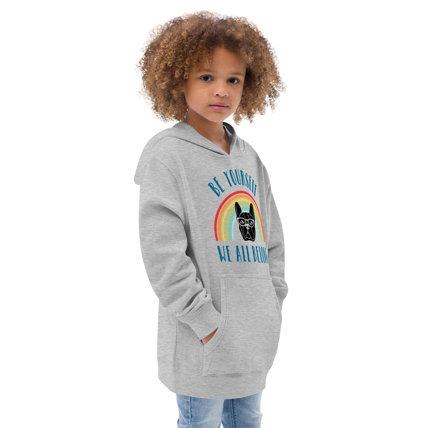 Be Yourself - Bulldog Kids fleece hoodie