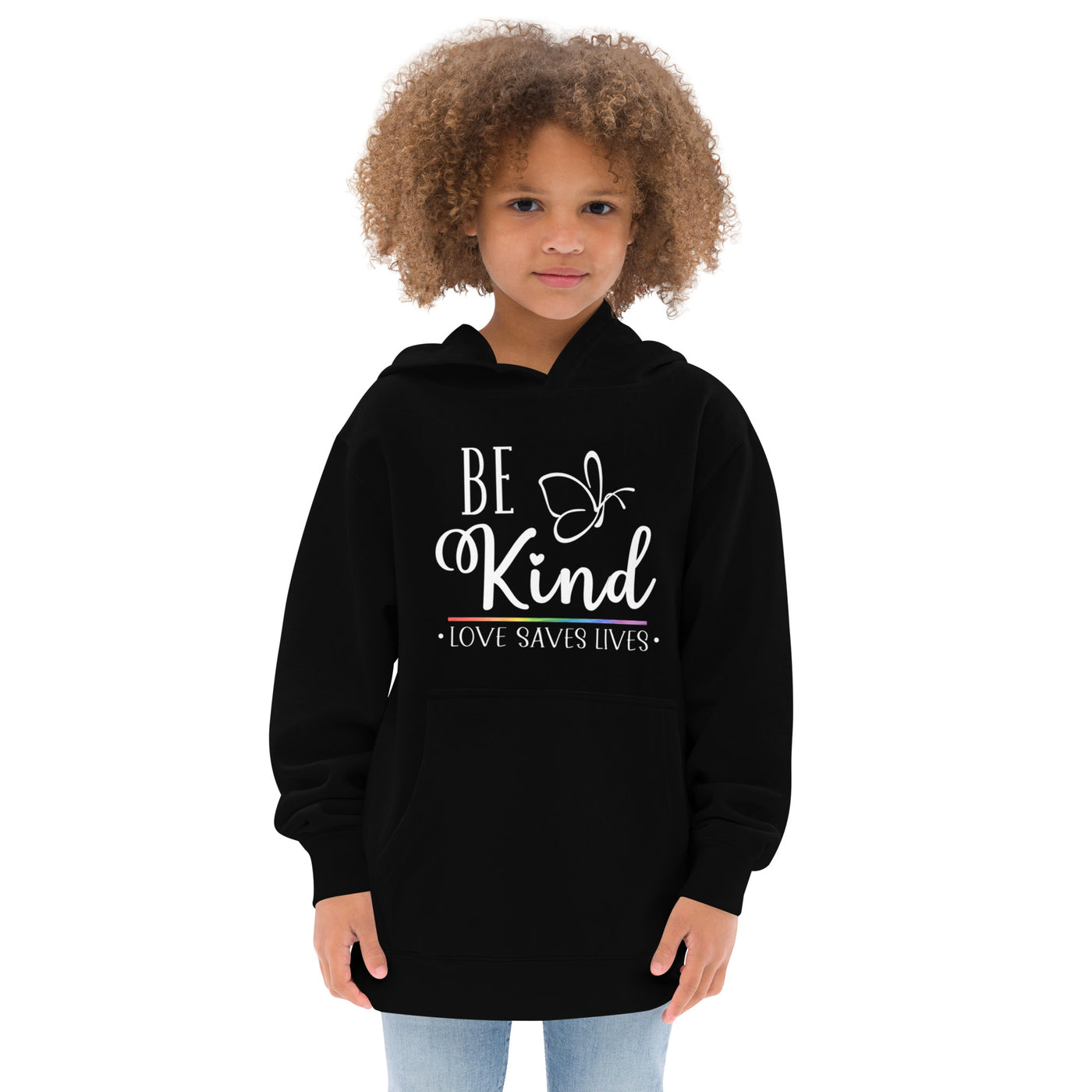 Be Kind - Butterfly fleece hoodie