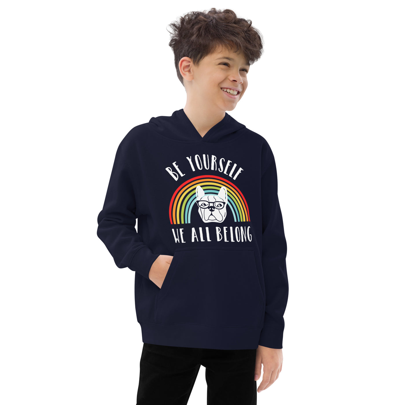 Be Yourself - Bulldog Kids fleece hoodie