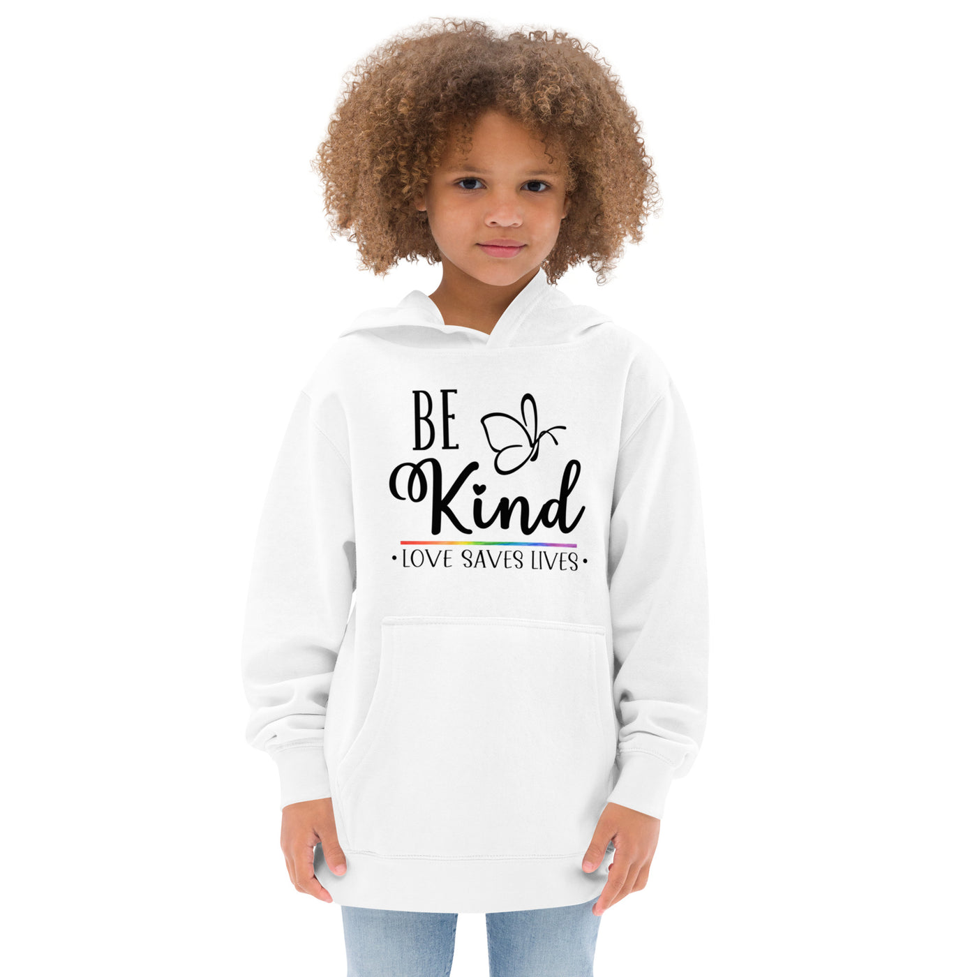 Be Kind - Butterfly fleece hoodie