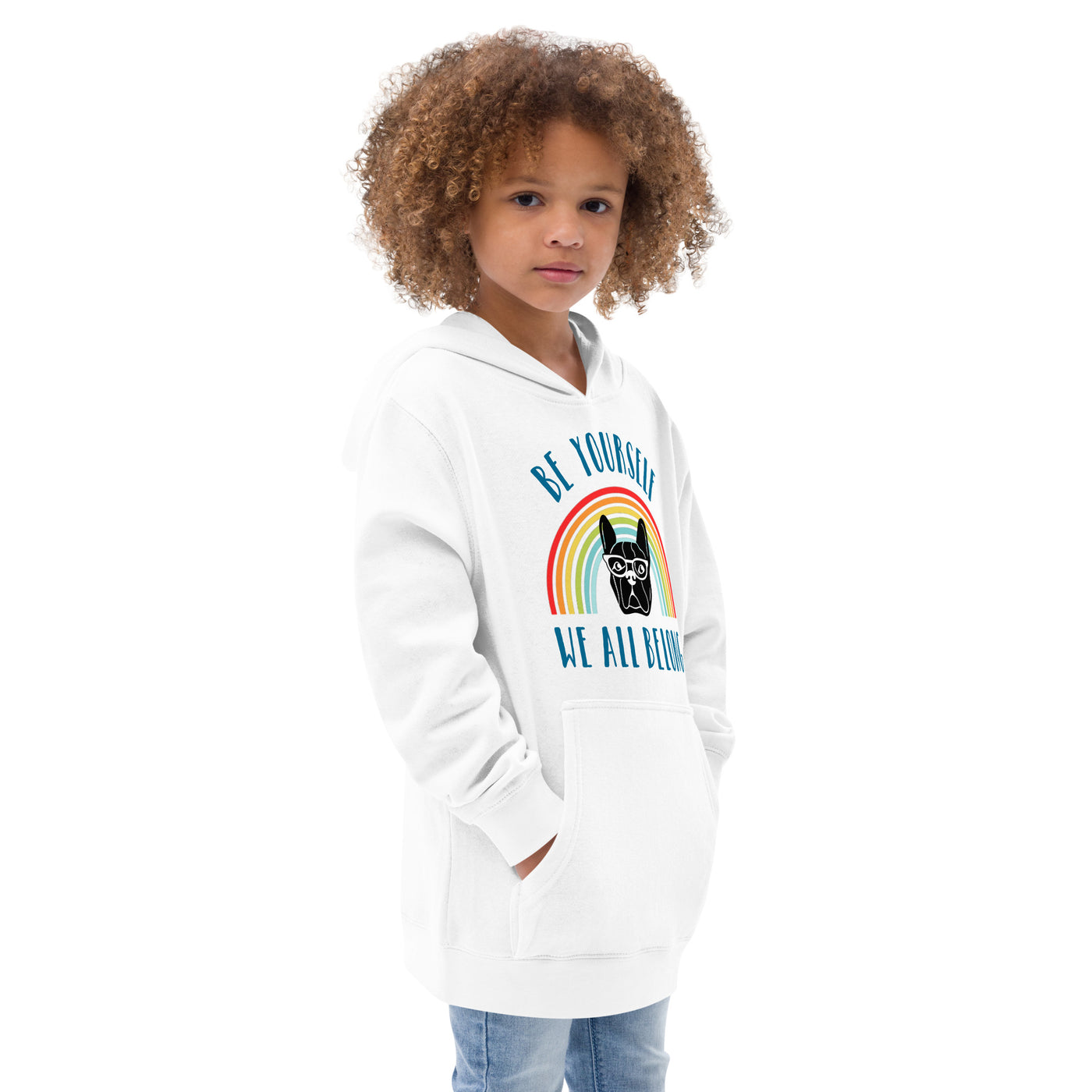 Be Yourself - Bulldog Kids fleece hoodie