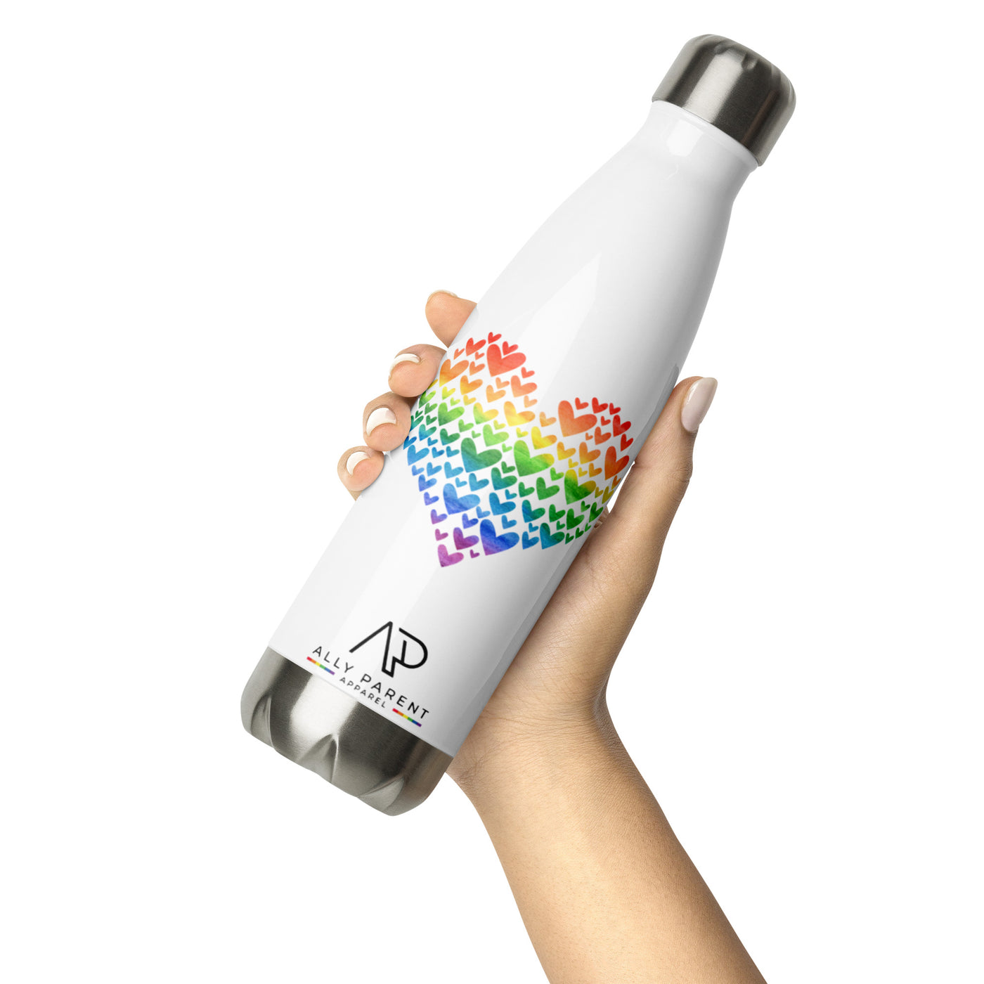 Heart Collage Stainless Steel Water Bottle