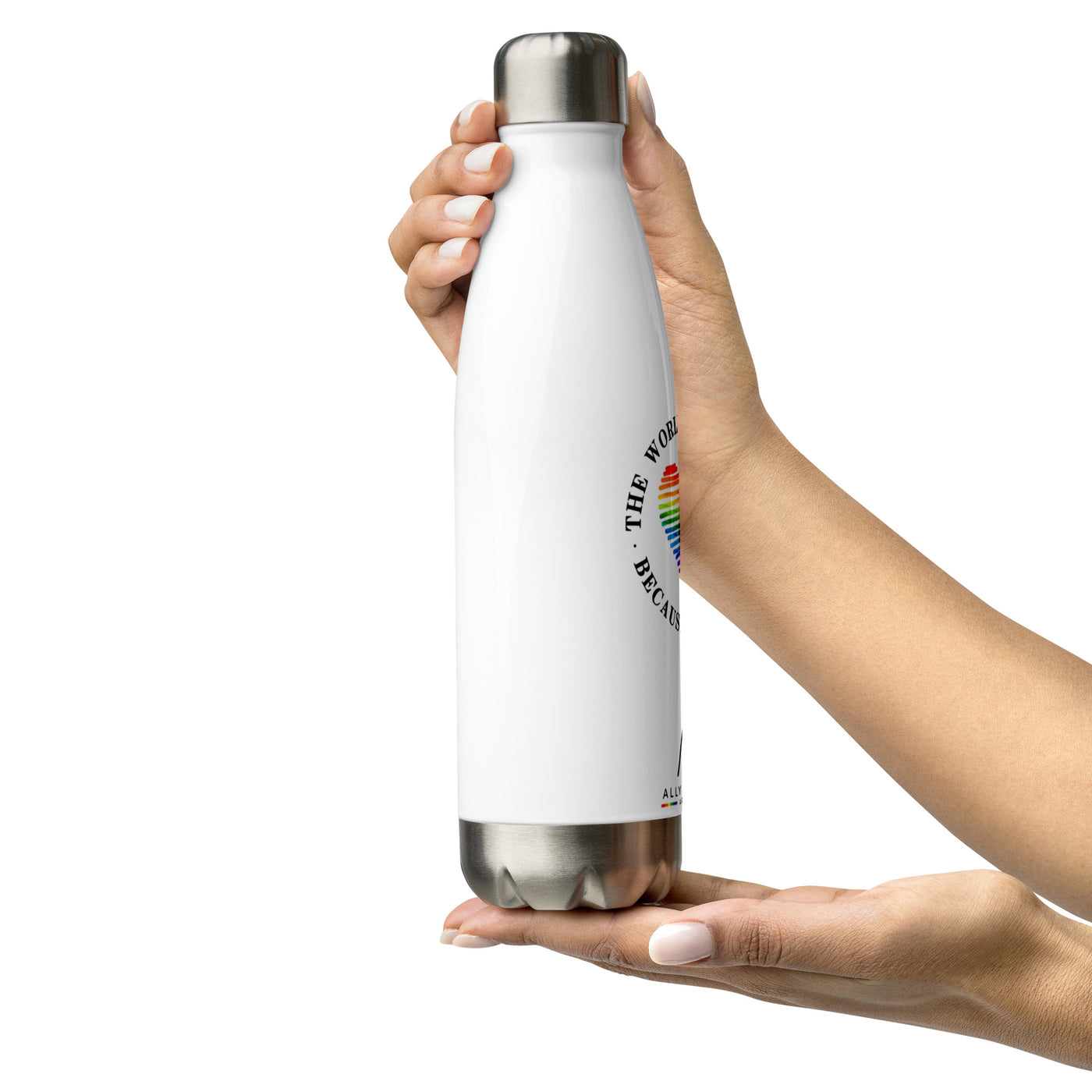 World is Better Stainless Steel Water Bottle