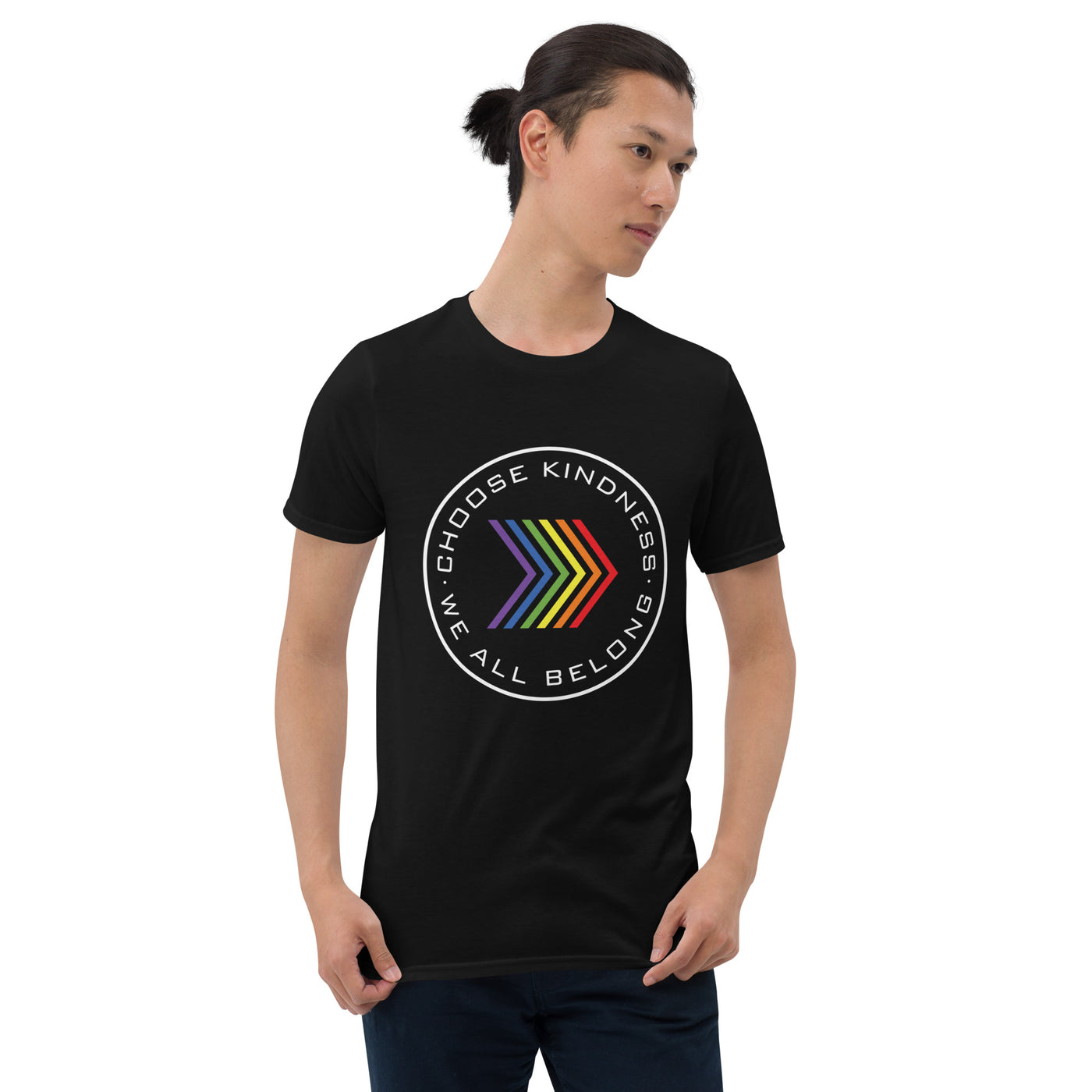 Choose Kindness We All Belong - Chevron Short-Sleeve Unisex T-Shirt