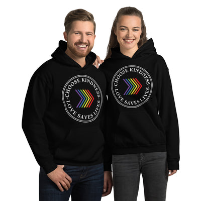 Choose Kindness Love Saves Lives - Chevron Unisex Hoodie