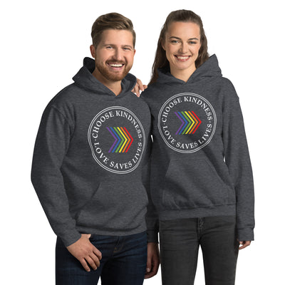 Choose Kindness Love Saves Lives - Chevron Unisex Hoodie