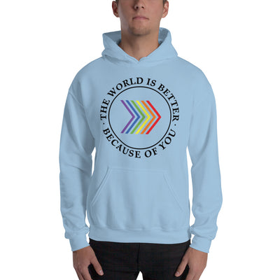 The World Is Better Because Of You - Chevron Unisex Hoodie