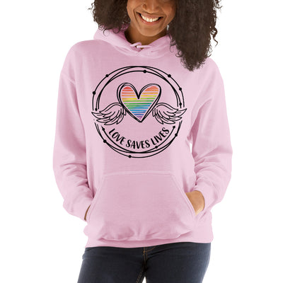 Love Saves Lives - Heart Wings Unisex Hoodie