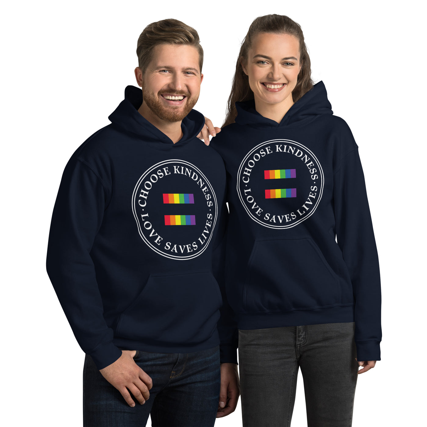 Choose Kindness Love Saves Lives - Equality Unisex Hoodie