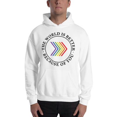 The World Is Better Because Of You - Chevron Unisex Hoodie