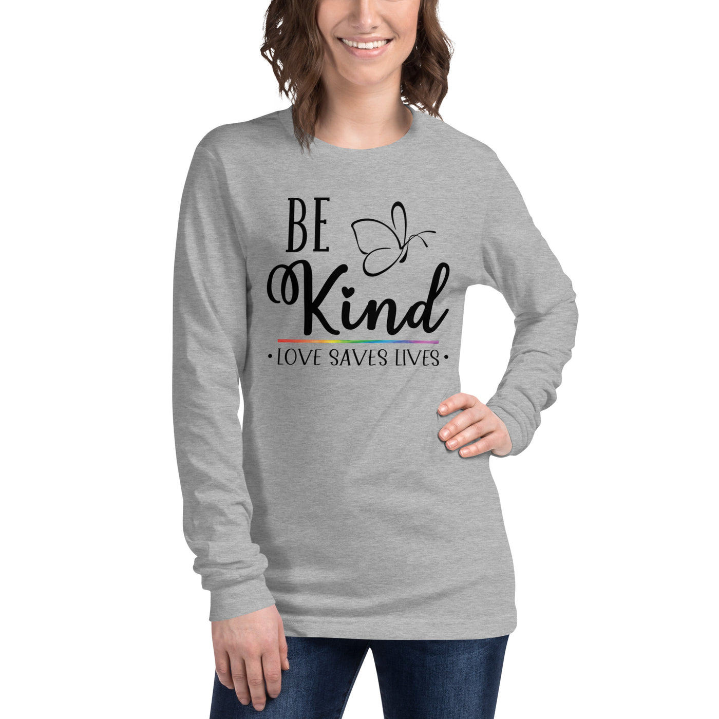 Be Kind Love Saves Lives - Unisex Long Sleeve Tee