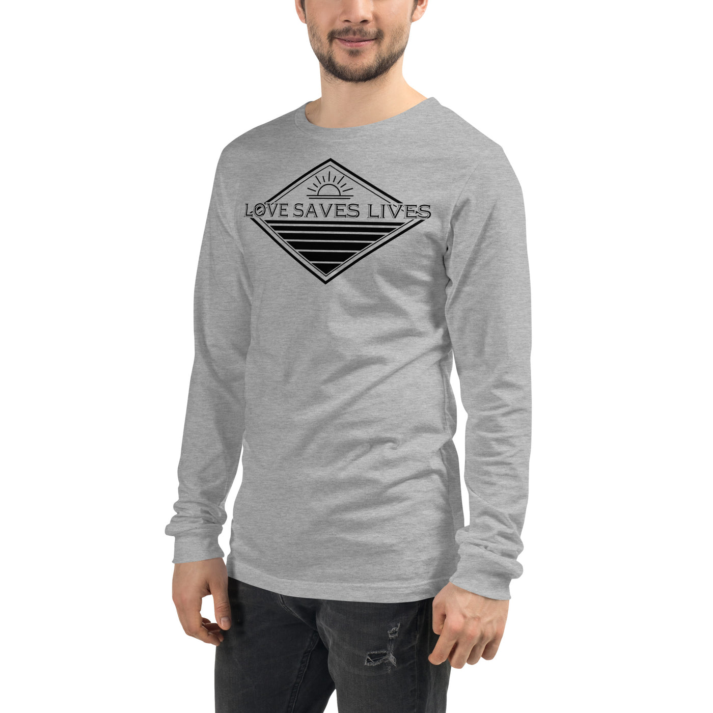 Love Saves Lives - Unisex Long Sleeve Tee