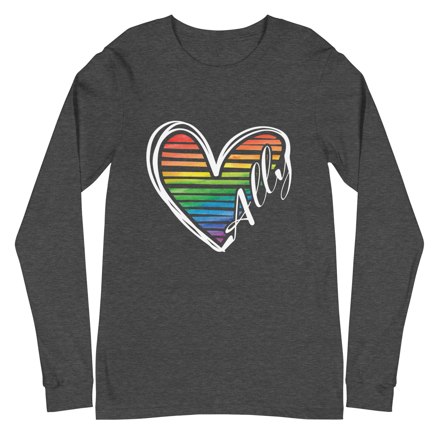 Ally Heart - Unisex Long Sleeve Tee