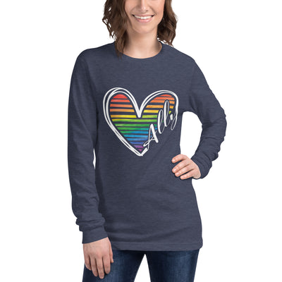 Ally Heart - Unisex Long Sleeve Tee