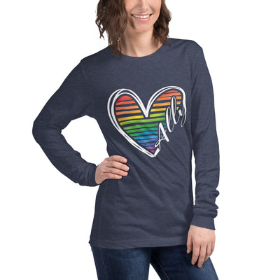 Ally Heart - Unisex Long Sleeve Tee