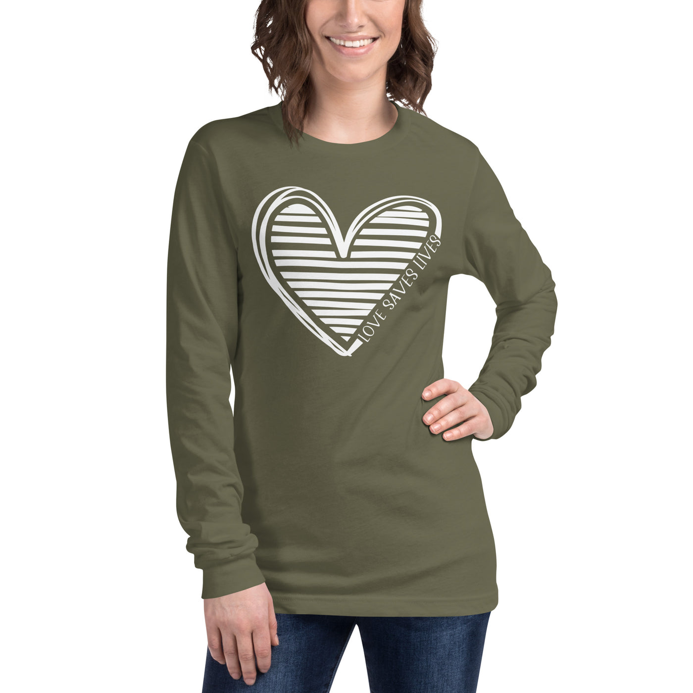 Love Saves Lives - Unisex Long Sleeve Tee