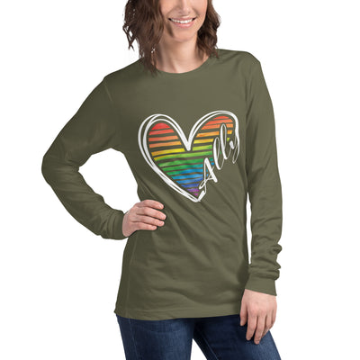 Ally Heart - Unisex Long Sleeve Tee