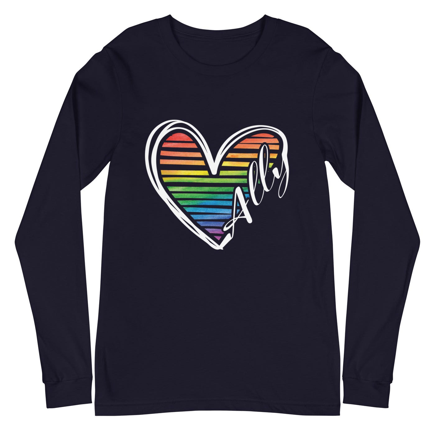 Ally Heart - Unisex Long Sleeve Tee