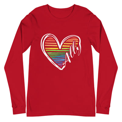 Ally Heart - Unisex Long Sleeve Tee