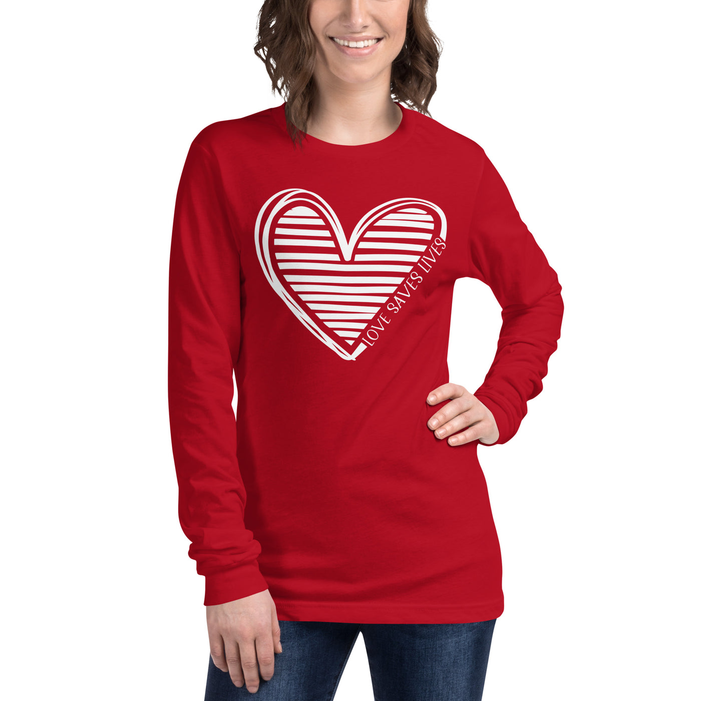 Love Saves Lives - Unisex Long Sleeve Tee