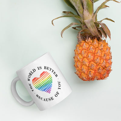 World is Better - White Glossy Mug