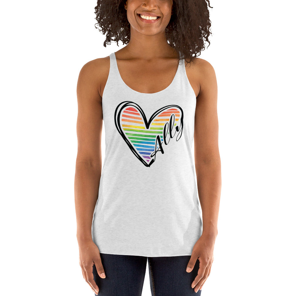 Ally Heart - Women's Racerback Tank