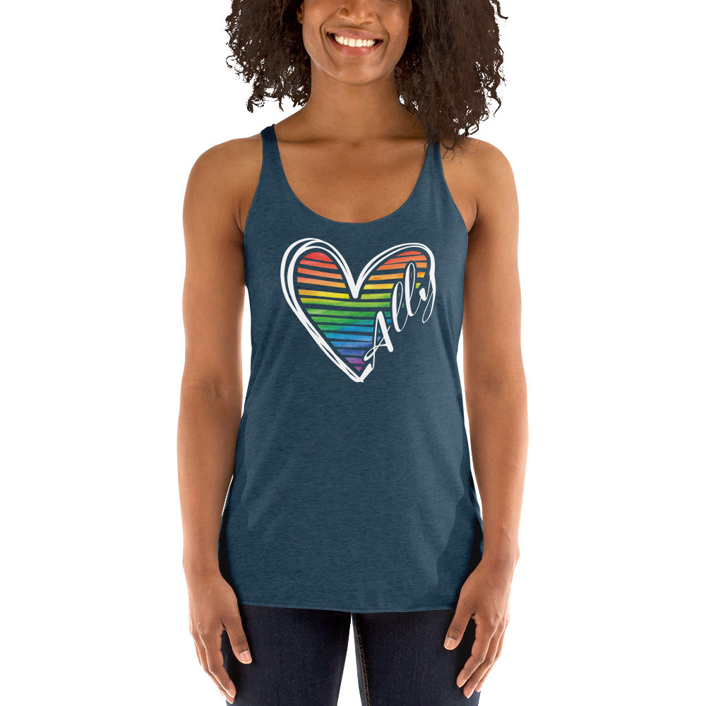 Ally Heart - Women's Racerback Tank