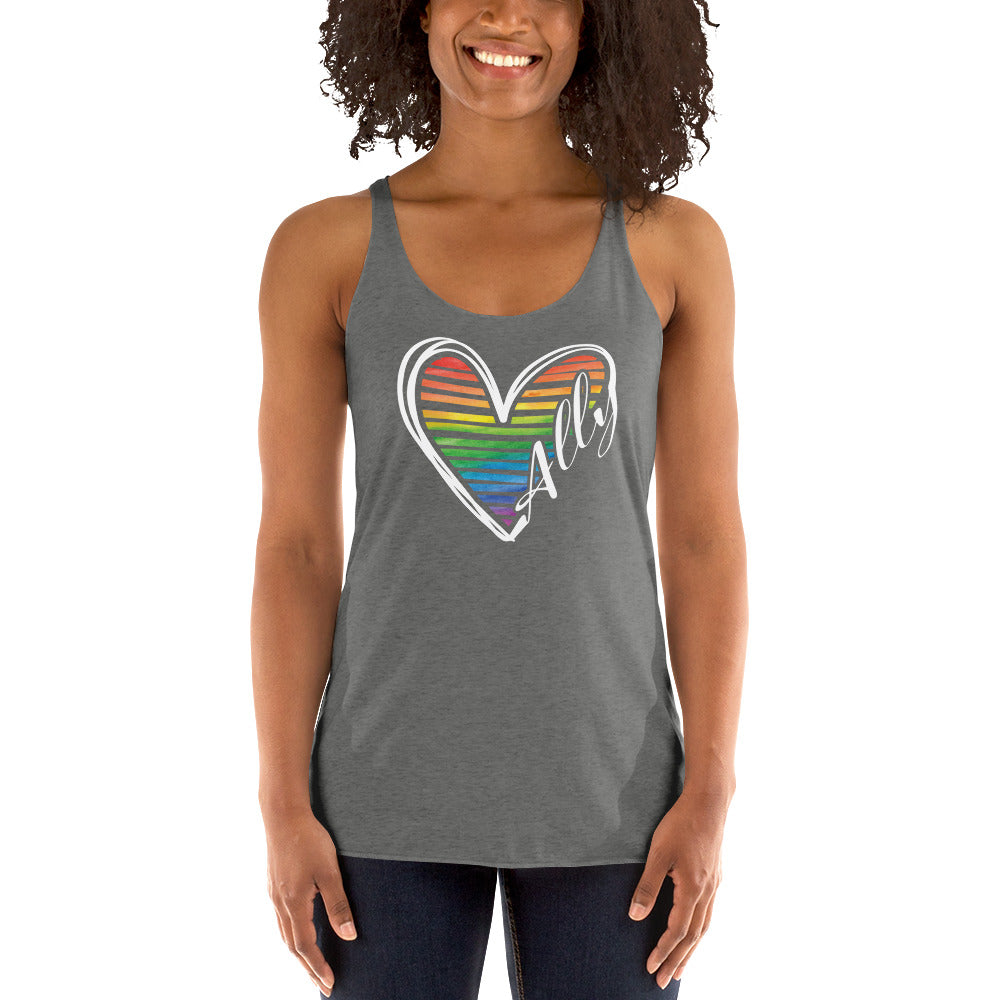 Ally Heart - Women's Racerback Tank