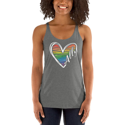 Ally Heart - Women's Racerback Tank