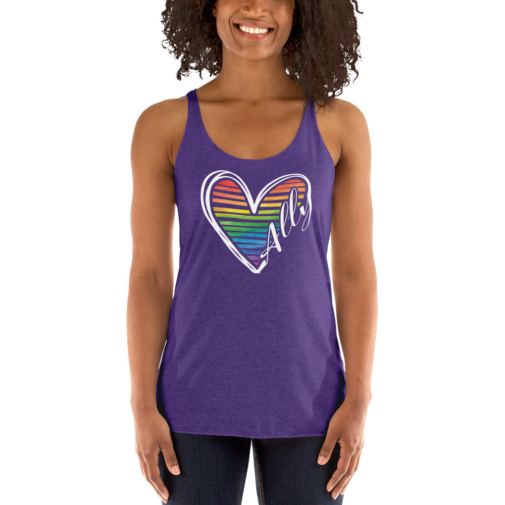 Ally Heart - Women's Racerback Tank