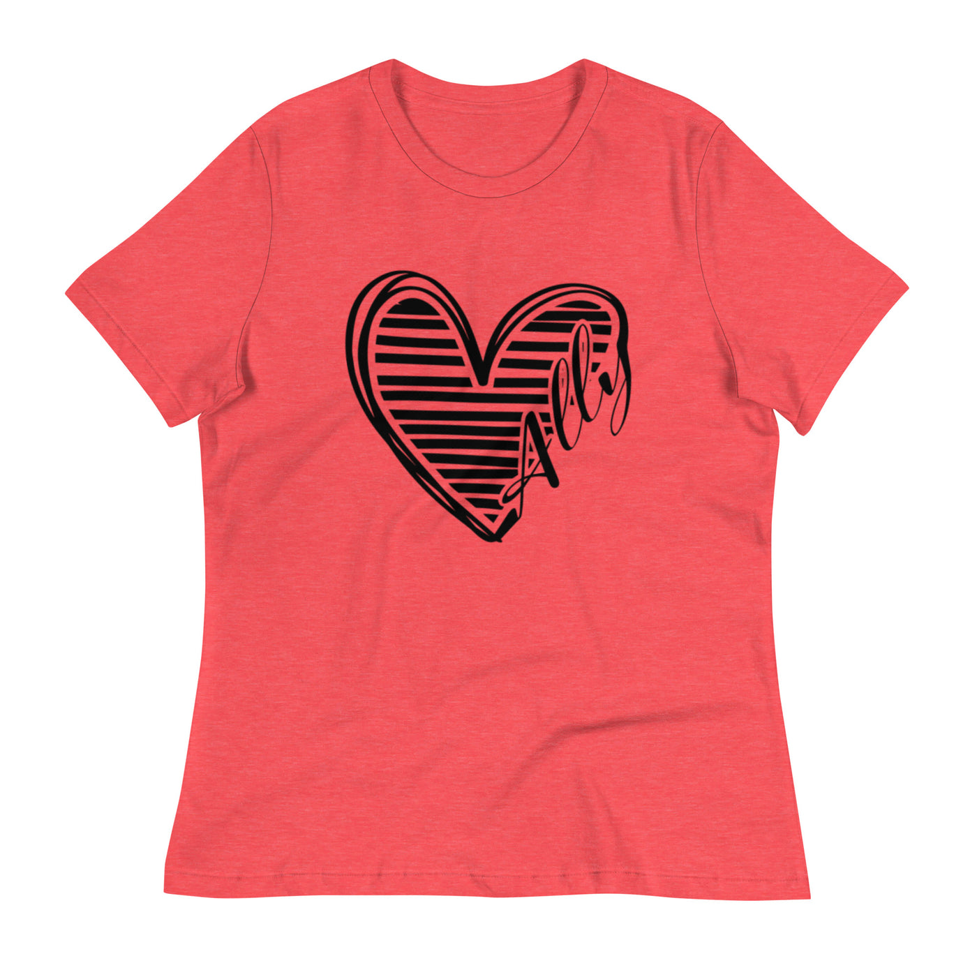 Ally Heart - Women's Relaxed T-Shirt