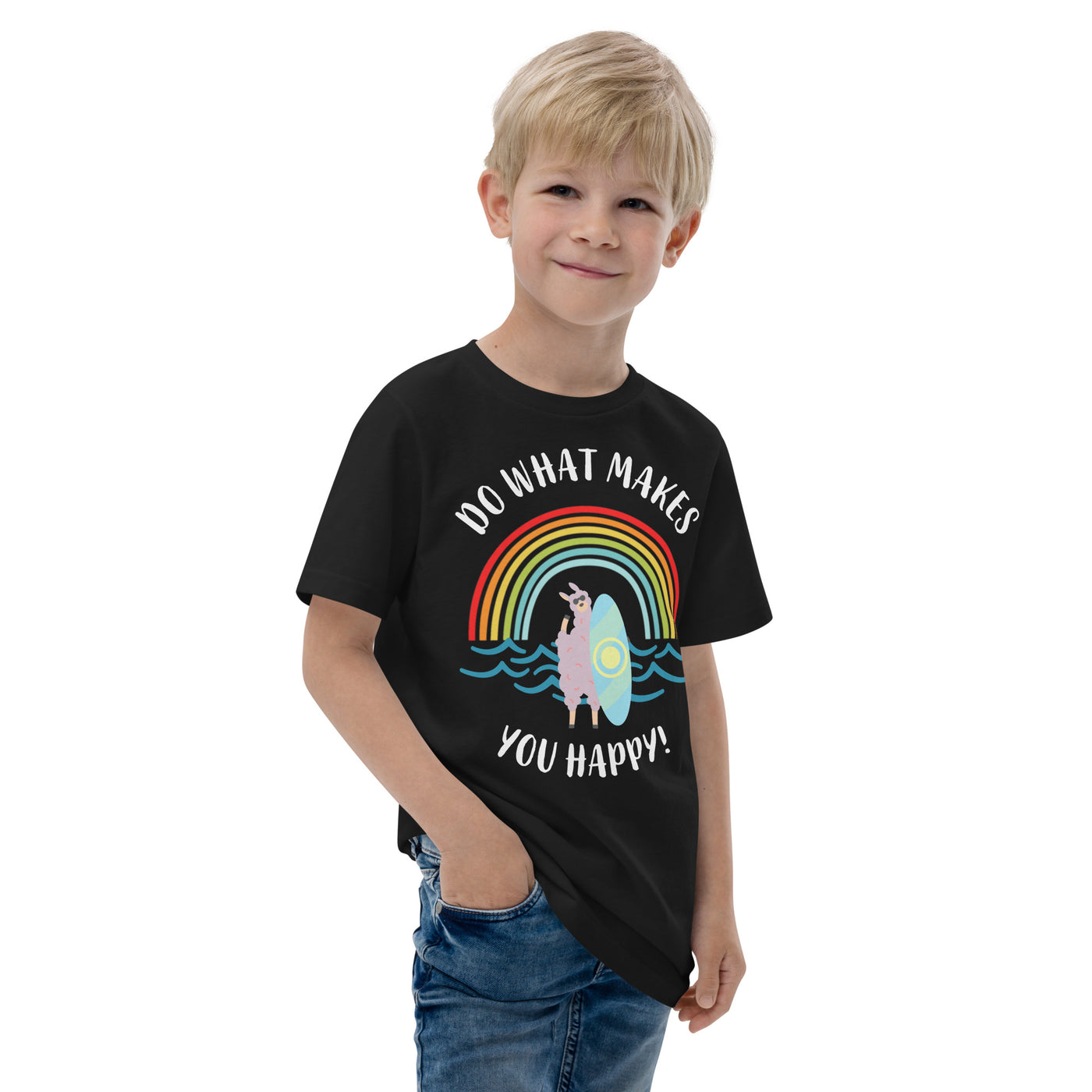 Do What Makes You Happy - Surf Llama Youth jersey t-shirt