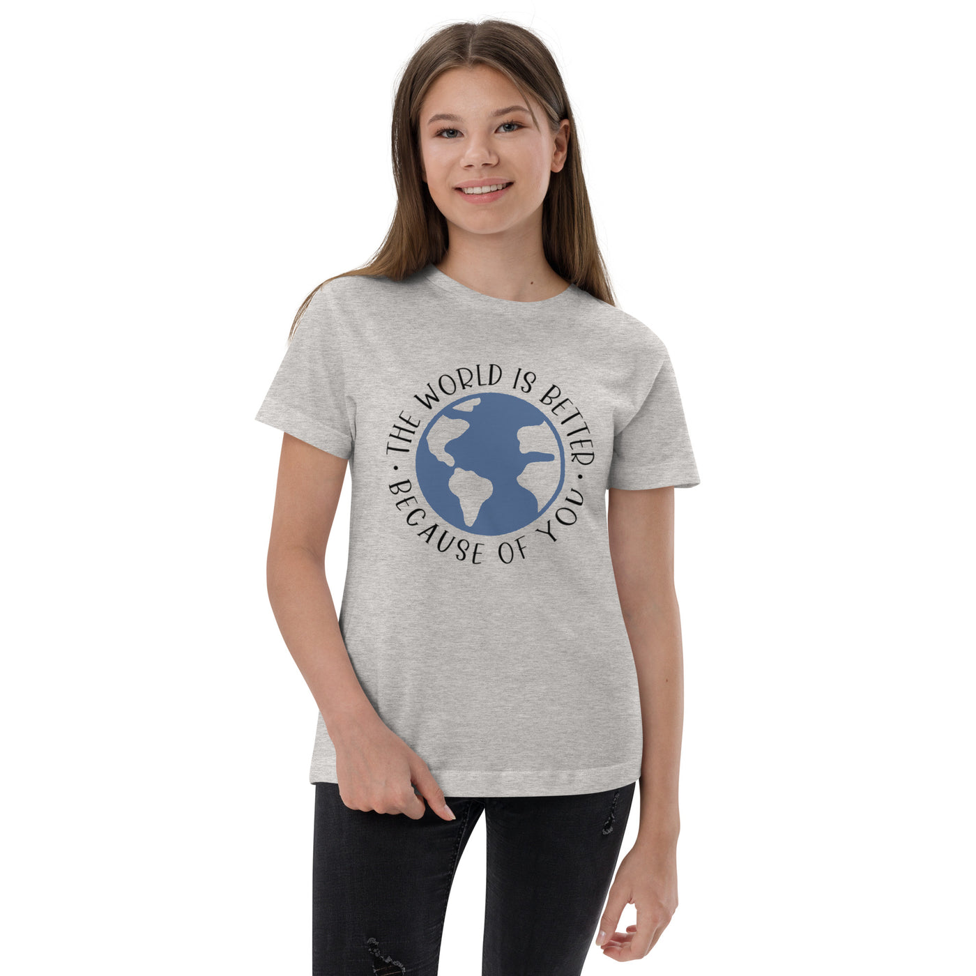 The World Is Better Because Of You - Youth jersey t-shirt