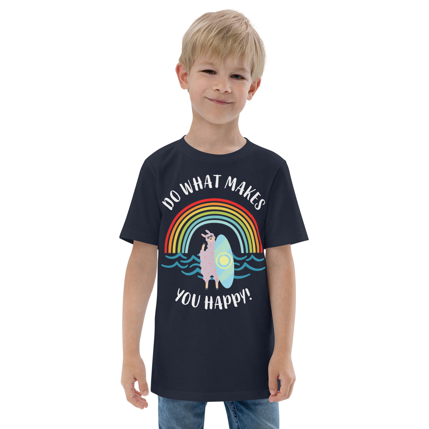 Do What Makes You Happy - Surf Llama Youth jersey t-shirt